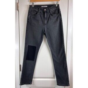 Joe's Jeans Attalia Straight Ankle High Rise Black Women's Size 26